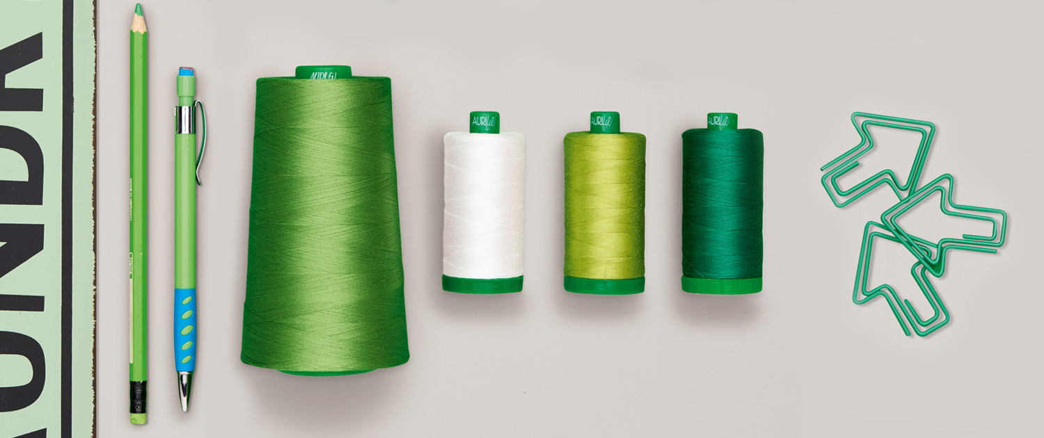 AURIFIL MAKO 40 Wt 1000m 1093y Color 2810 Turquoise Quilt Cotton Quilting Thread