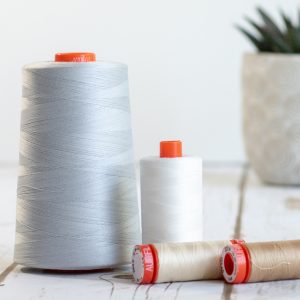 Aurifil 50wt Mako Cotton Cone - Aluminum – Love Sew