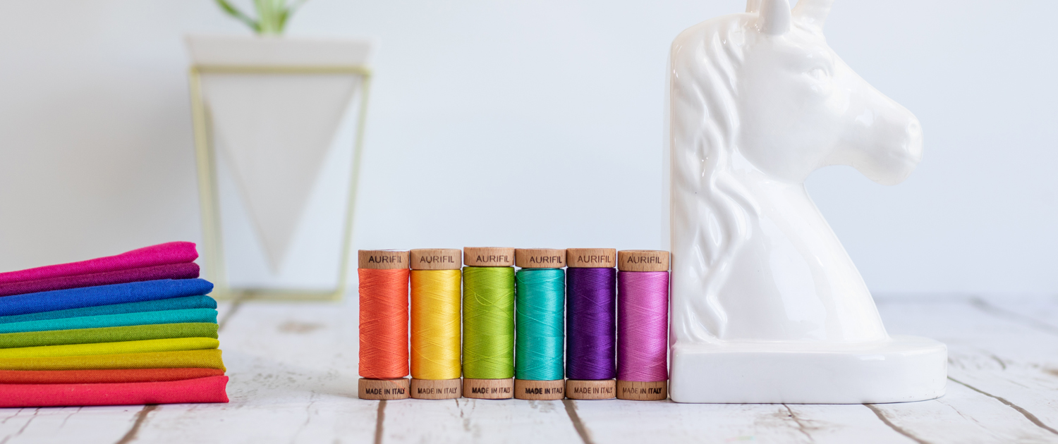 Como Blue Thread – Aurifil Color Builder - Frayed Fabrics