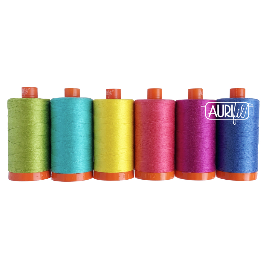 Aurifil Radiant Dreams 6 Large Spool Thread Collection